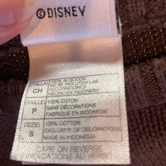 Disney Winnie The Pooh brown pullover sweater boys girls S vintage 1990’s - Picture 7 of 8